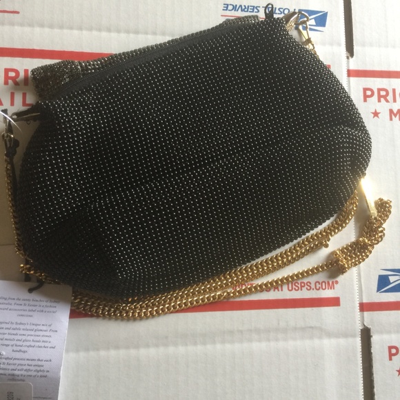 From St Xavier beaded gem embellished fold over MERCURY clutch bag - Picture 7 of 8